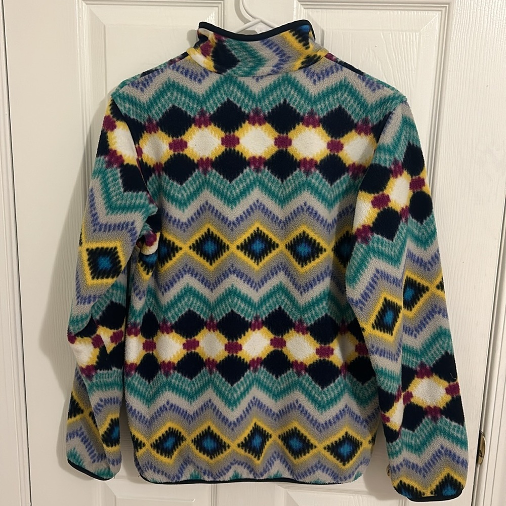 Patagonia Pullover Synchilla Snap T Blue Timber Twist Fleece Pullover Size Small - Picture 6 of 15